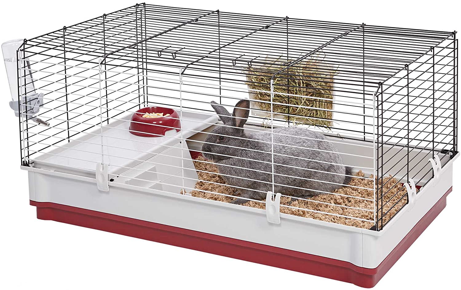 White GOTOTOP 52 5 Layers Iron Rabbit Ferret Cage with 3 Big Front Doors Guinea Pig Chinchilla Rat Indoor Pet Small Animal House Indoor Home Bunny Playpen